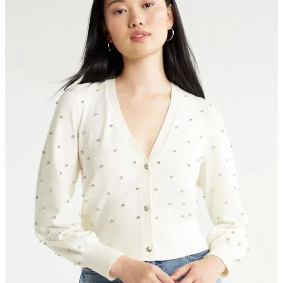 Scoop Women’s Long Sleeve Party Cardigan - Picture 1 of 9